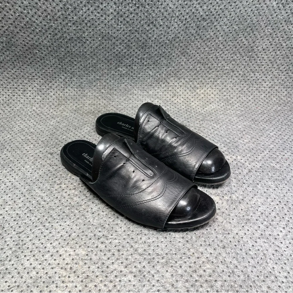 Charles David Black Leather Slip On Shoes Size 6.5 Women’s - Picture 4 of 8